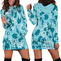 Mokihana Maile Ilima Leis Paniolo Palaka Hoodie Dress Hawaiian Polu Opa Spirit - Polynesian Pride