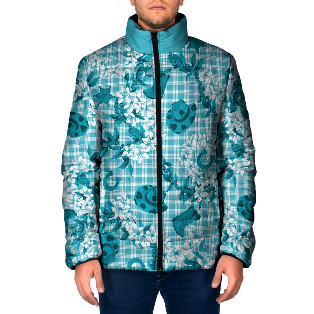 Mokihana Maile Ilima Leis Paniolo Palaka Padded Jacket Hawaiian Polu Opa Spirit - Polynesian Pride
