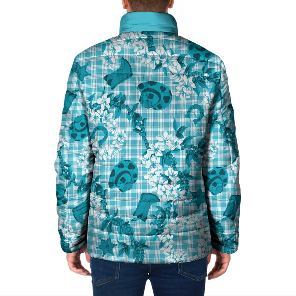 Mokihana Maile Ilima Leis Paniolo Palaka Padded Jacket Hawaiian Polu Opa Spirit - Polynesian Pride