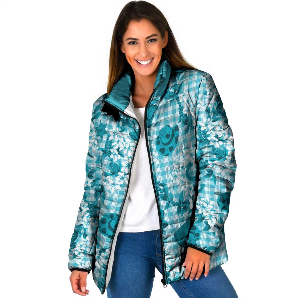 Mokihana Maile Ilima Leis Paniolo Palaka Padded Jacket Hawaiian Polu Opa Spirit - Polynesian Pride