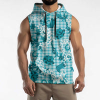Mokihana Maile Ilima Leis Paniolo Palaka Sleeveless Hoodie Hawaiian Polu Opa Spirit - Polynesian Pride