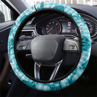 Mokihana Maile Ilima Leis Paniolo Palaka Steering Wheel Cover Hawaiian Polu Opa Spirit - Polynesian Pride
