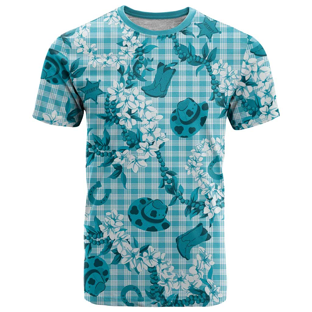 Mokihana Maile Ilima Leis Paniolo Palaka T Shirt Hawaiian Polu Opa Spirit - Polynesian Pride