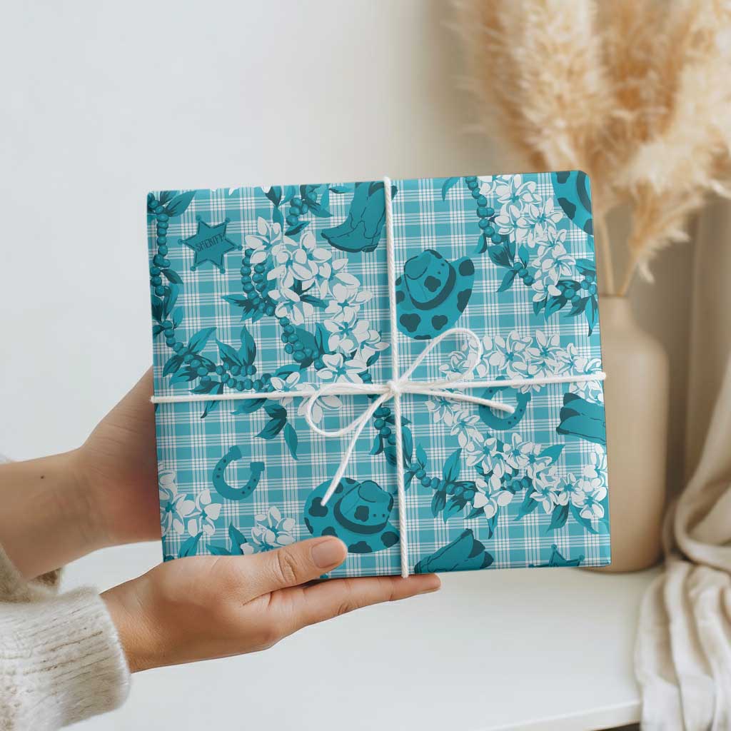 Mokihana Maile Ilima Leis Paniolo Palaka Wrapping Paper Hawaiian Polu Opa Spirit - Polynesian Pride