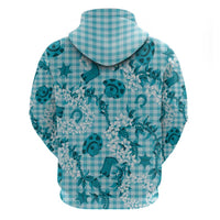 Mokihana Maile Ilima Leis Paniolo Palaka Zip Hoodie Hawaiian Polu Opa Spirit - Polynesian Pride