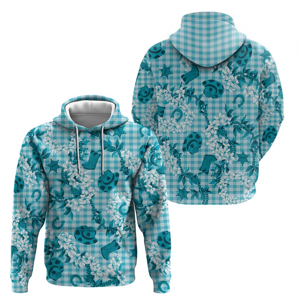 Mokihana Maile Ilima Leis Paniolo Palaka Zip Hoodie Hawaiian Polu Opa Spirit - Polynesian Pride