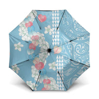 Blue Hawaii Anthurium Plumeria Lei Umbrella