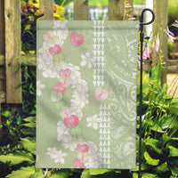 Leaf Green Hawaii Anthurium Plumeria Lei Garden Flag