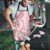Soft Pink Hawaii Anthurium Plumeria Lei Apron