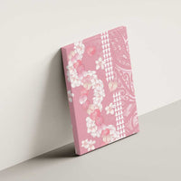 Soft Pink Hawaii Anthurium Plumeria Lei Canvas Wall Art