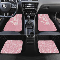 Soft Pink Hawaii Anthurium Plumeria Lei Car Mats