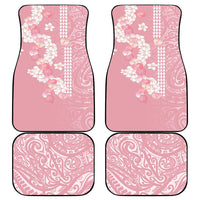 Soft Pink Hawaii Anthurium Plumeria Lei Car Mats