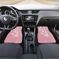 Soft Pink Hawaii Anthurium Plumeria Lei Car Mats