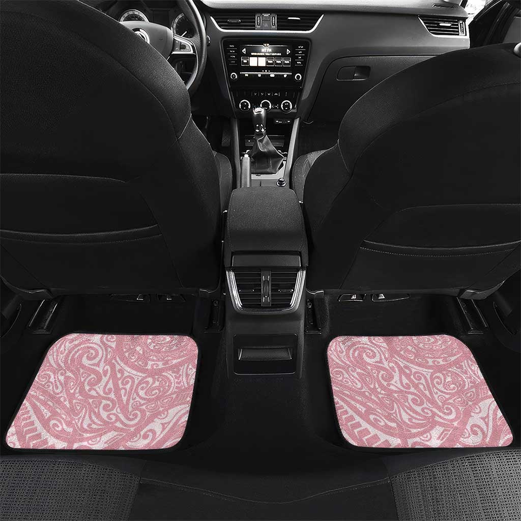 Soft Pink Hawaii Anthurium Plumeria Lei Car Mats