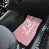 Soft Pink Hawaii Anthurium Plumeria Lei Car Mats