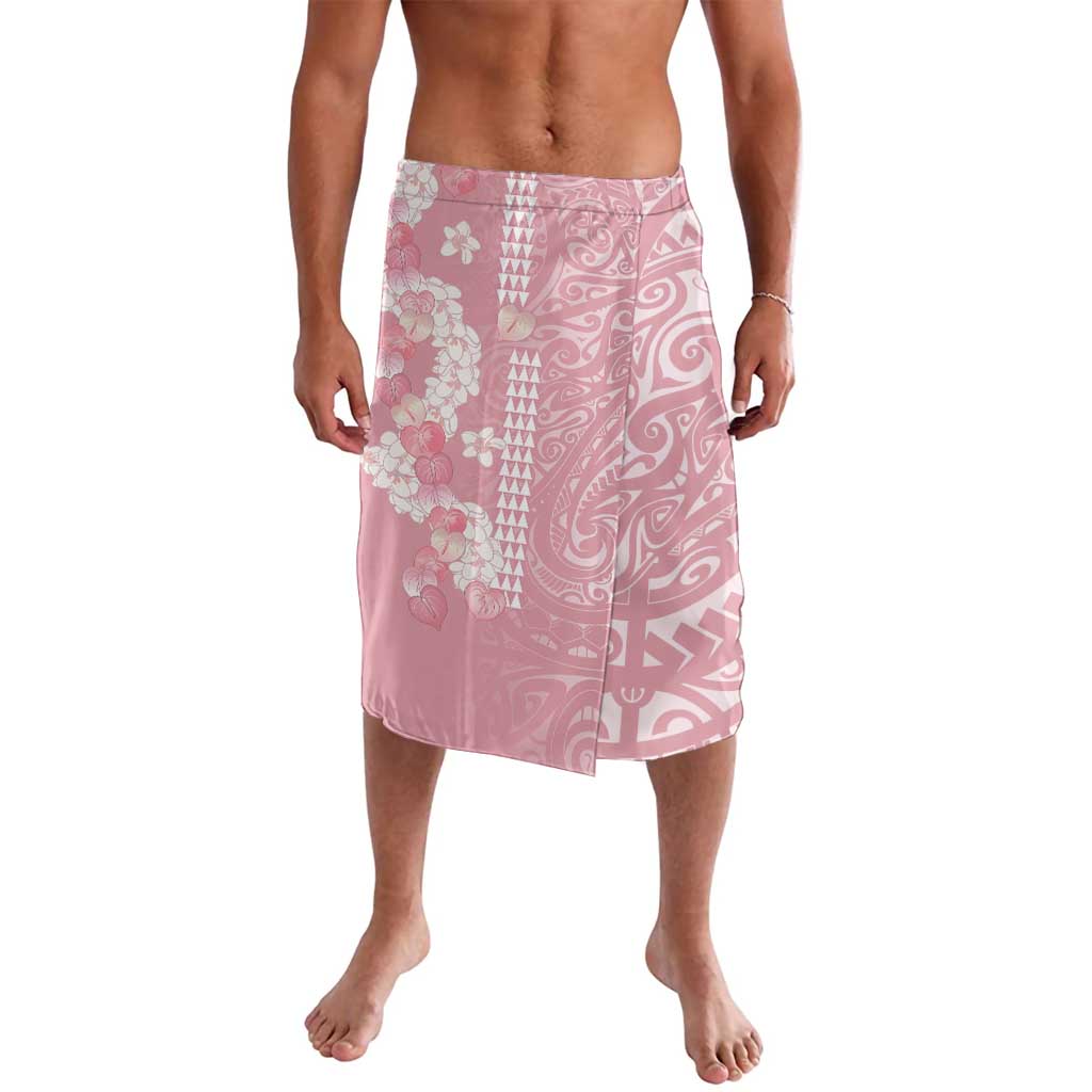 Soft Pink Hawaii Anthurium Plumeria Lei Lavalava