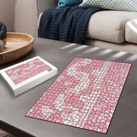 Soft Pink Hawaii Anthurium Plumeria Lei Puzzle