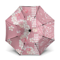 Soft Pink Hawaii Anthurium Plumeria Lei Umbrella