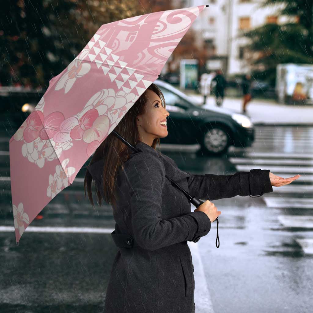 Soft Pink Hawaii Anthurium Plumeria Lei Umbrella