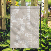 Suede Beige Hawaii Anthurium Plumeria Lei Garden Flag