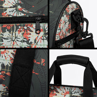 Hawaii Tartan With Hibiscus Duffle Bag Polynesian Pattern Vintage LT9 - Polynesian Pride