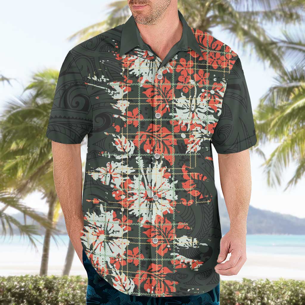 Hawaii Tartan With Hibiscus Hawaiian Shirt Polynesian Pattern Vintage LT9 - Polynesian Pride