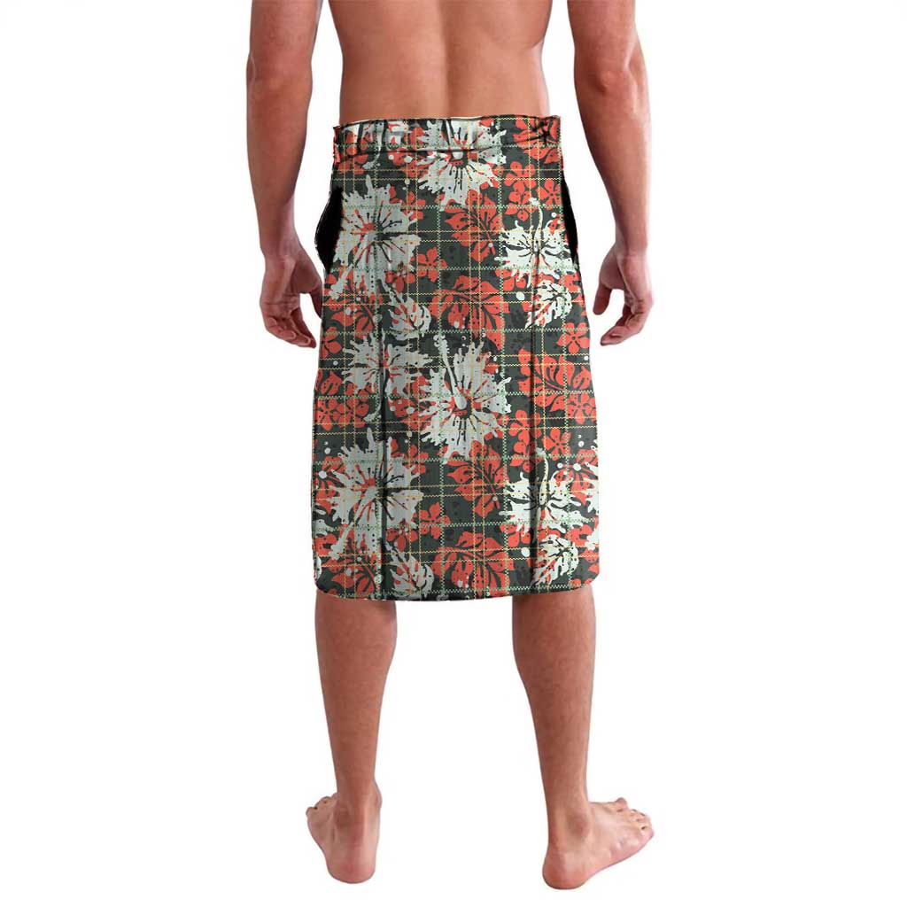 Hawaii Tartan With Hibiscus Lavalava Polynesian Pattern Vintage