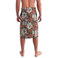 Hawaii Tartan With Hibiscus Lavalava Polynesian Pattern Vintage