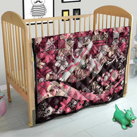 Japanese Hawaiian Crane Quilt Soft Pink Tapa Patchwork Pattern