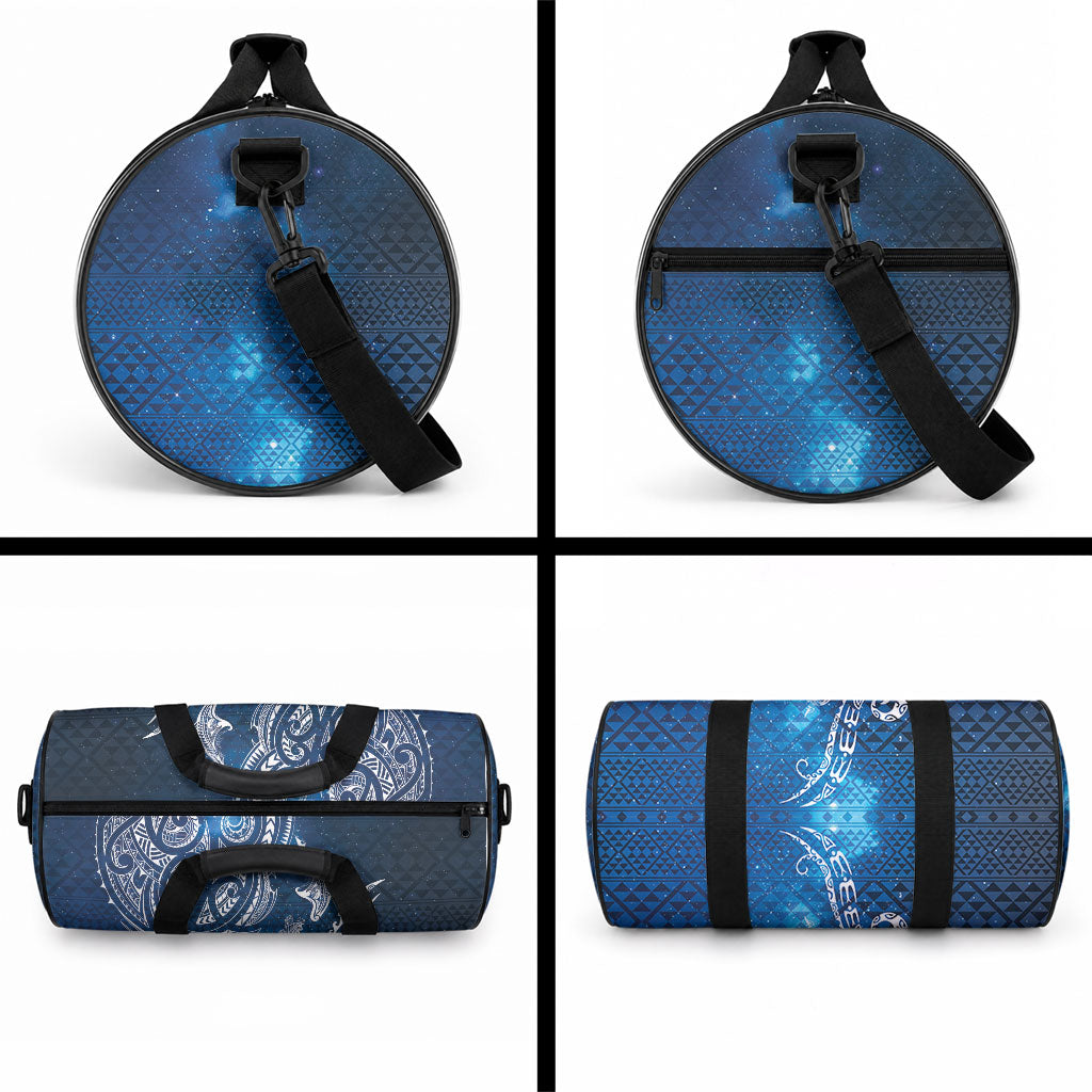 Matariki Galaxy Duffle Bag New Zealand Map Maori Pattern LT9 - Polynesian Pride