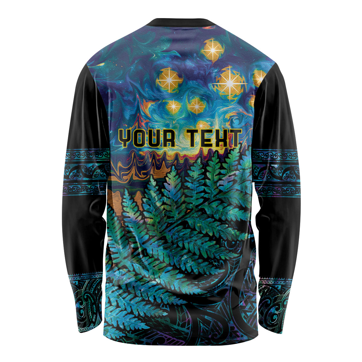Matariki Te Tau Hou Maori Long Sleeve Shirt New Zealand Silver Fern Night Starry Sky LT9 - Polynesian Pride