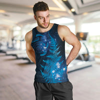 New Zealand Matariki Men Tank Top Blue Milky Way Stars Night Sky LT9 Blue - Polynesian Pride