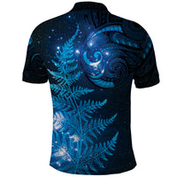New Zealand Matariki Polo Shirt Blue Milky Way Stars Night Sky LT9 - Polynesian Pride