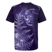 New Zealand Matariki Rugby Jersey Purple Milky Way Stars Night Sky