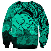Polynesian Pride Happy Father Day Sweatshirt I Love You Dad - Polynesian Tribal Green LT9 - Polynesian Pride