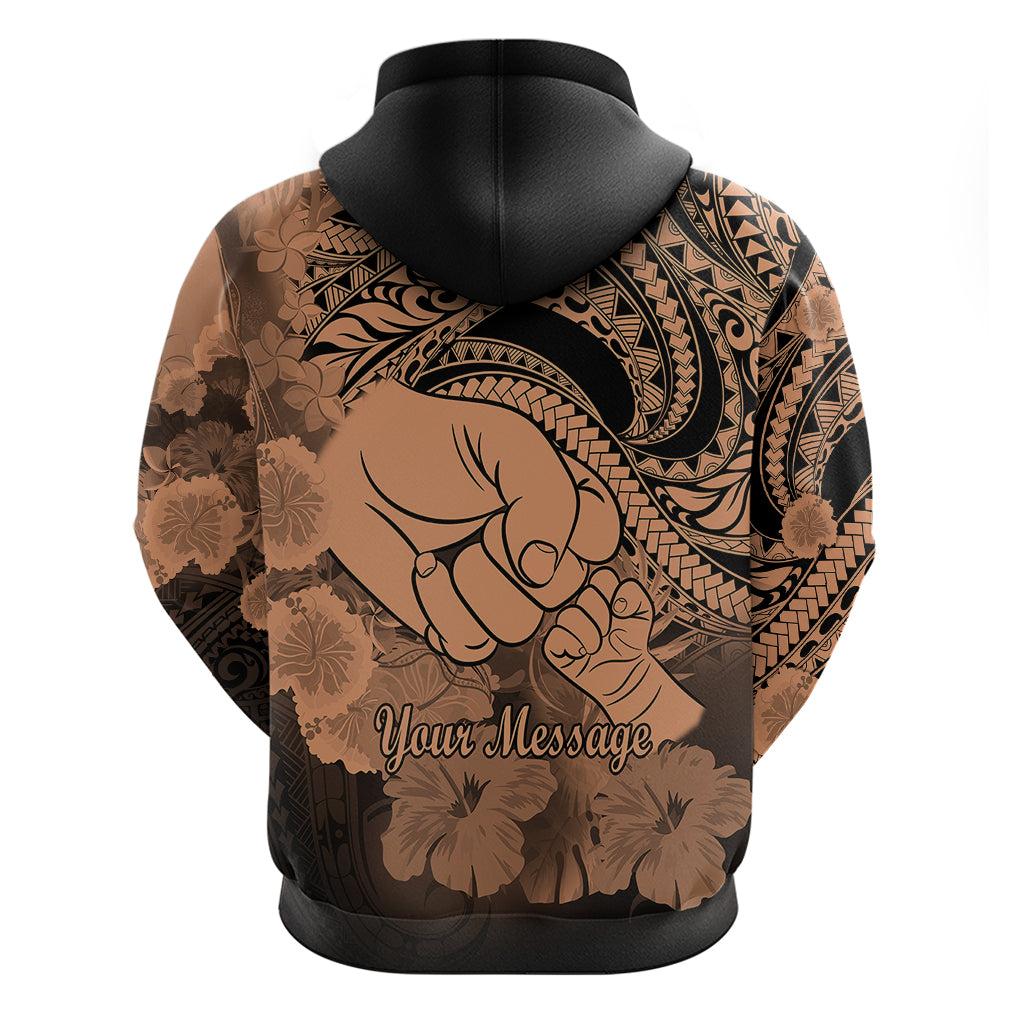 Custom Polynesian Pride Happy Father Day Hoodie I Love You Dad Polynesian Tribal Nude LT9 - Polynesian Pride
