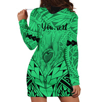 Personalised Polynesian Father's Day Gift For Dad Hoodie Dress Super Father In The World - Green Polynesian Pattern LT9 - Polynesian Pride