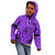 Polynesian Father's Day Gift For Dad Kid Hoodie Super Father In The World - Purple Polynesian Pattern LT9 - Polynesian Pride