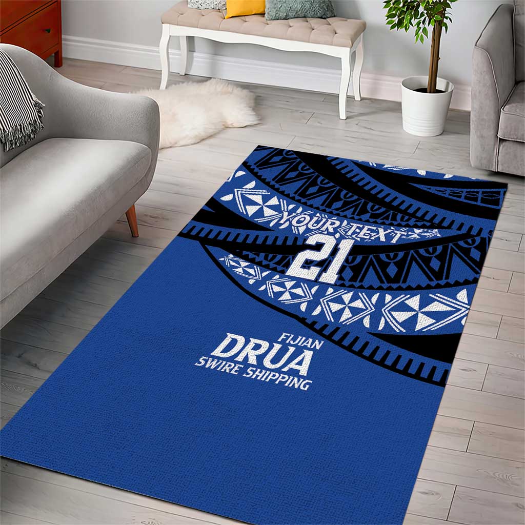 Fiji Rugby Pacific Custom Area Rug Pasifika Tapa Pattern LT9 - Polynesian Pride