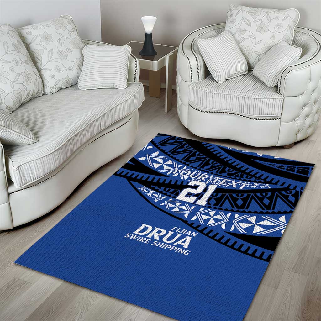 Fiji Rugby Pacific Custom Area Rug Pasifika Tapa Pattern LT9 - Polynesian Pride