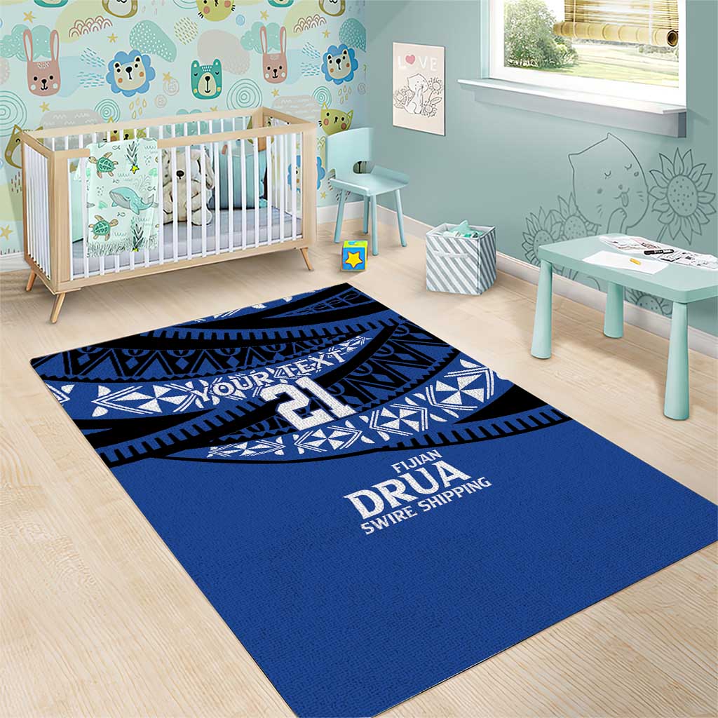 Fiji Rugby Pacific Custom Area Rug Pasifika Tapa Pattern LT9 - Polynesian Pride