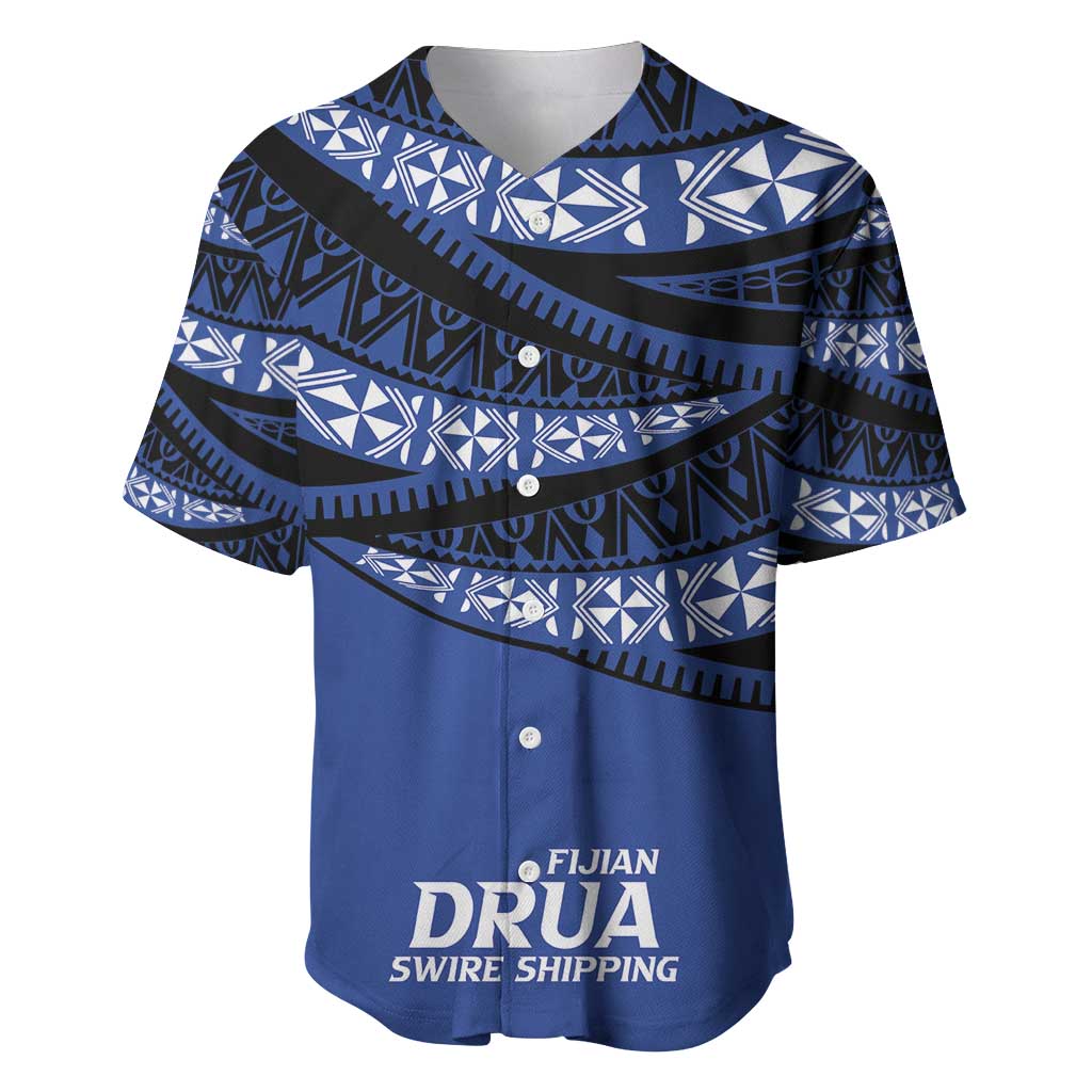Fiji Rugby Pacific Custom Baseball Jersey Pasifika Tapa Pattern