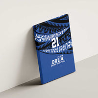 Fiji Rugby Pacific Custom Canvas Wall Art Pasifika Tapa Pattern