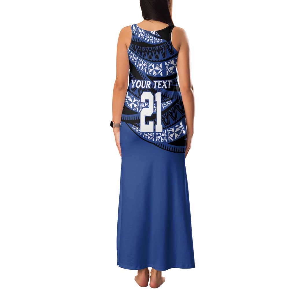 Fiji Rugby Pacific Custom Family Matching Tank Maxi Dress and Hawaiian Shirt Pasifika Tapa Pattern LT9 - Polynesian Pride