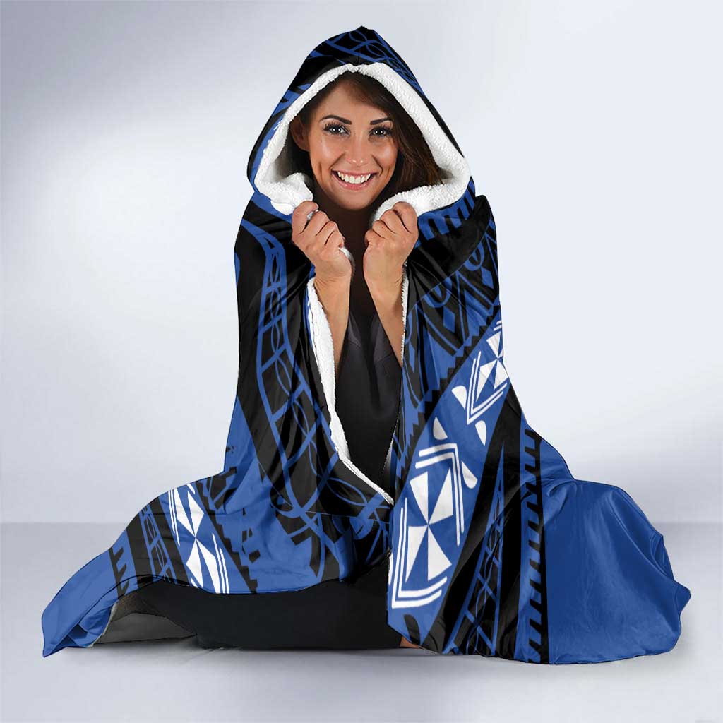 Fiji Rugby Pacific Custom Hooded Blanket Pasifika Tapa Pattern