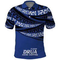 Fiji Rugby Pacific Custom Polo Shirt Pasifika Tapa Pattern