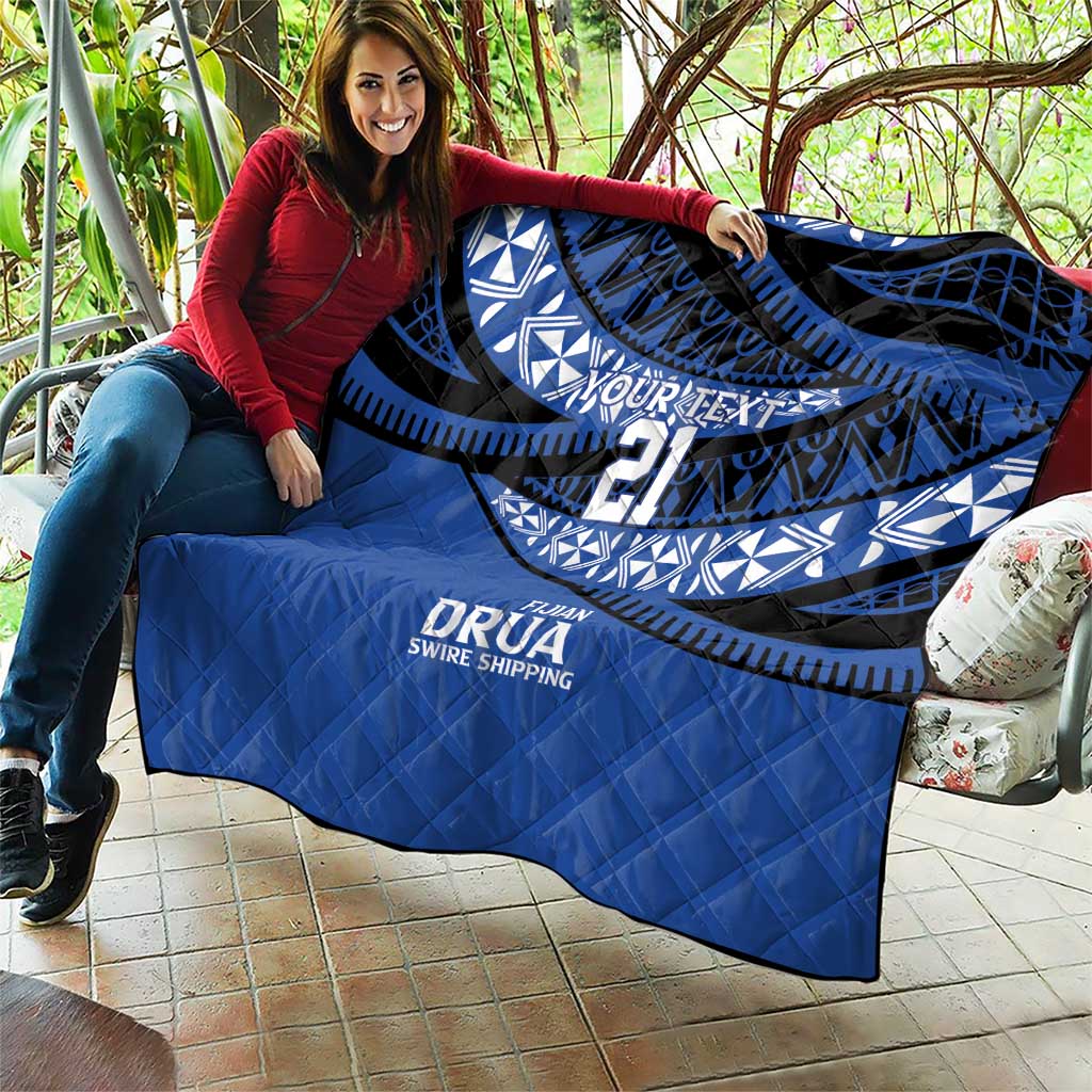 Fiji Rugby Pacific Custom Quilt Pasifika Tapa Pattern