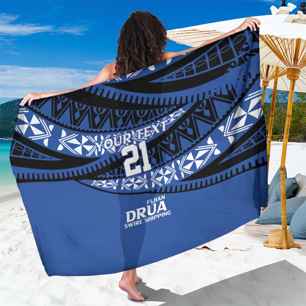 Fiji Rugby Pacific Custom Sarong Pasifika Tapa Pattern