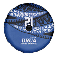 Fiji Rugby Pacific Custom Spare Tire Cover Pasifika Tapa Pattern