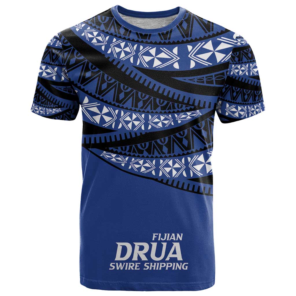 Fiji Rugby Pacific Custom T Shirt Pasifika Tapa Pattern